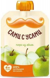 Пюре Сами с Усами яблоко без сахара с 4 мес 100 г