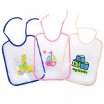 Слюнявчик, Бусинка 3 шт арт. 1064 Завтрак Обед Ужин прозрачные