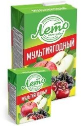 Напиток сокосодержащий Лето мультиягодный 0.2 л тетрапак
