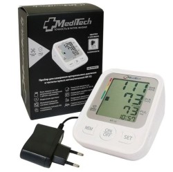 Тонометр автоматический Meditech на плечо с адаптером с конусообразной манжетой 22-36 см MT-32