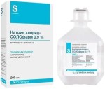 Натрия хлорид-СОЛОфарм, раствор для инфузий 0.9% 200 мл 1 шт флаконы