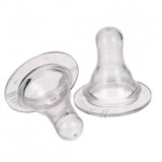 Соска силиконовая для бутылочки, Бусинка р. m 2 шт арт. 507 средний поток блистер