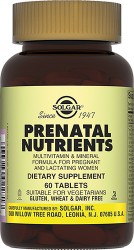 Солгар-Пренатабс 60 шт. табл. 1743 мг