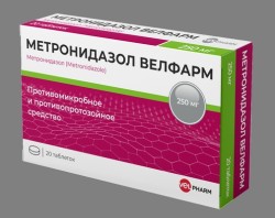 Метронидазол Велфарм табл. 250 мг 20 шт.