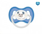 Соска-пустышка силиконовая, Canpol babies (Канпол бебиз) 1 шт арт. 23/269 (250989054) Банни энд компани симметричная 6-18 мес голубая (овечка)
