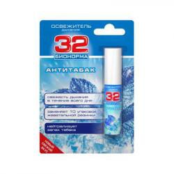 Освежитель дыхания 32 бионорма антитабак 8 мл