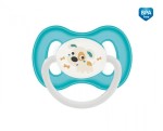 Соска-пустышка силиконовая, Canpol babies (Канпол бебиз) 1 шт арт. 23/268_tur Банни энд компани симметричная 0-6 мес бирюзовая (собачка)