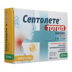 Септолете тотал, таблетки для рассасывания 3 мг+1 мг 16 шт лимон и мед