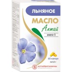 Масло льняное, Алтай капсулы 0.5 г 60 шт омега-3