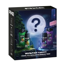 Набор подарочный для мужчин AXE Испытай удачу - парфюмированный гель для душа и шампунь 2 в 1 с увлажняющими компонентами + дезодорант спрей 150 мл + 250 мл