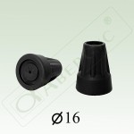 Наконечник для трости и костылей, р. 16 мм 1 шт цвет в ассортименте