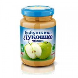 Пюре Бабушкино лукошко яблоко без сахара с 4 мес 100 г