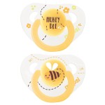 Соска-пустышка силиконовая, Mepsi (Мепси) 2 шт арт. 0343 классическая 6+