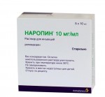 Наропин, раствор для инъекций 10 мг/мл 10 мл 5 шт ампулы