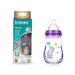 Бутылочка, Baboo (Бабу) 230 мл арт. 3-110 Ми Ту Ю термочувствительная с силиконовой соской и широким горлышком с 3 мес