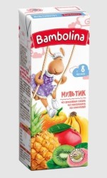 Сок Bambolina мультик мультифруктовый с 8 мес. 200 мл