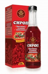 Сироп Брусника клюква шиповник 330 г