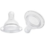 Соска силиконовая для бутылочки, Mepsi (Мепси) 1 шт арт. 0326 с широким горлом Х-образное отверстие 6+