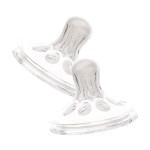 Соска силиконовая для бутылочки, Roxy-Kids (Рокси-Кидс) 2 шт арт. RBTL-004-S медленный поток с 0+ мес с широким горлом