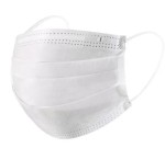 Маска медицинская одноразовая, 50 шт 3-х слойная из нетканых материалов на резинках с фиксатором на переносице
